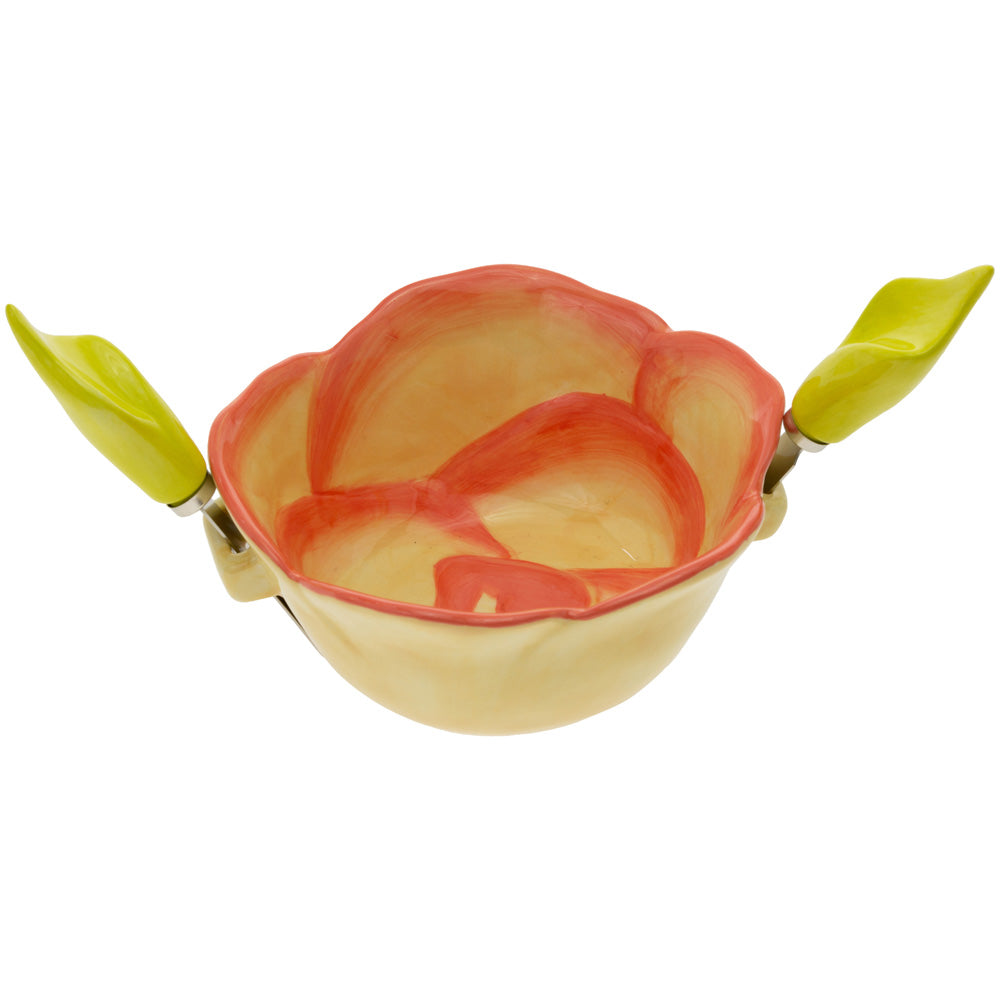 Flower Party Bowl &amp; Spreader Set