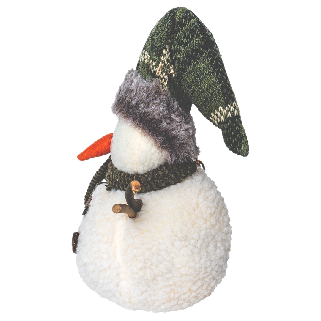 Fet Small Green Plaid Hat Snowman