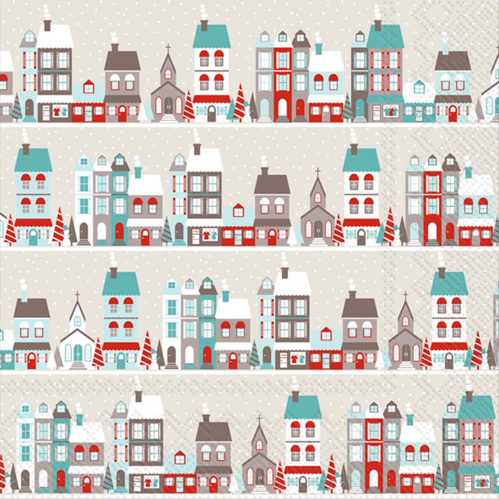 Winter Village Lunch Napkin