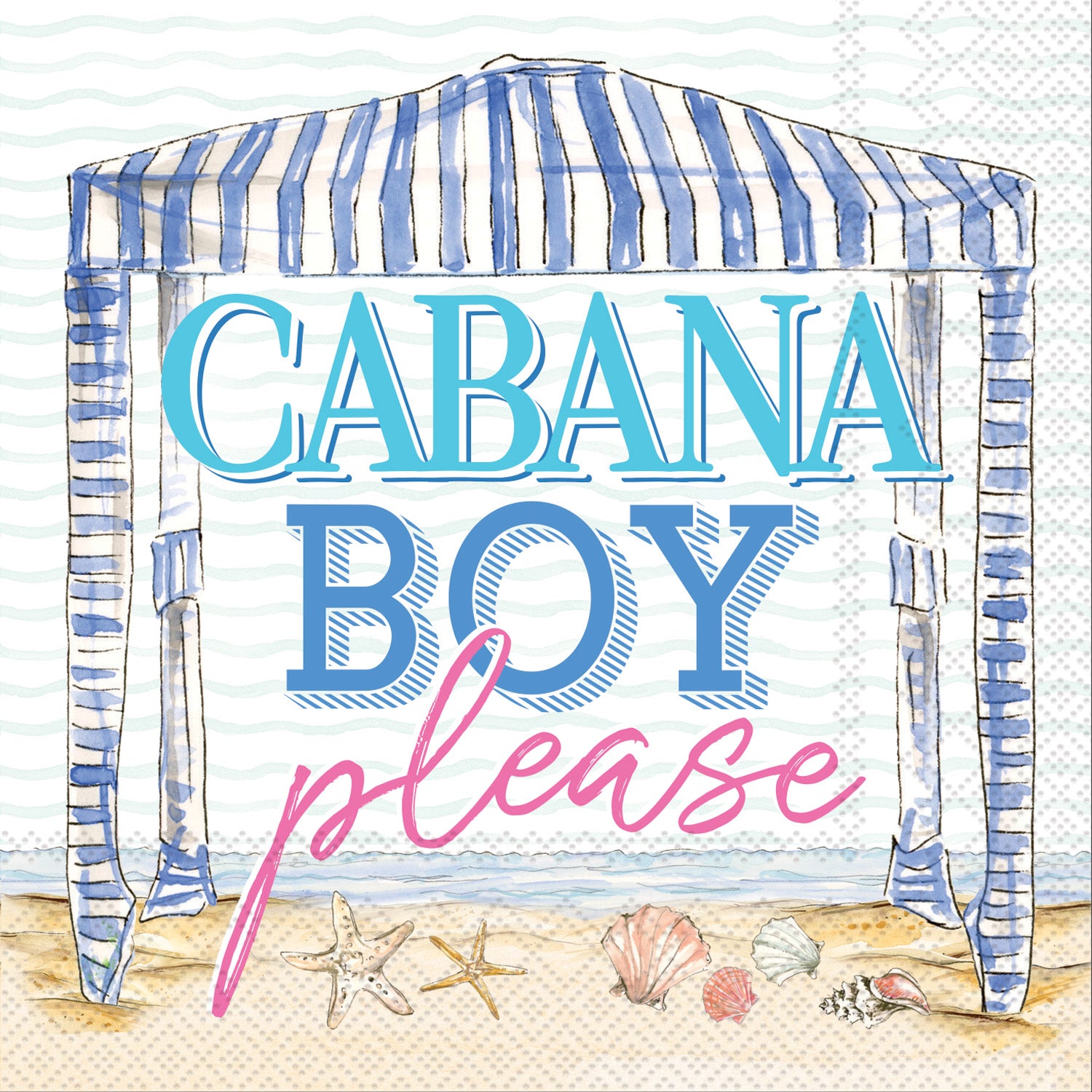 Cabana Boy Cocktail Napkin