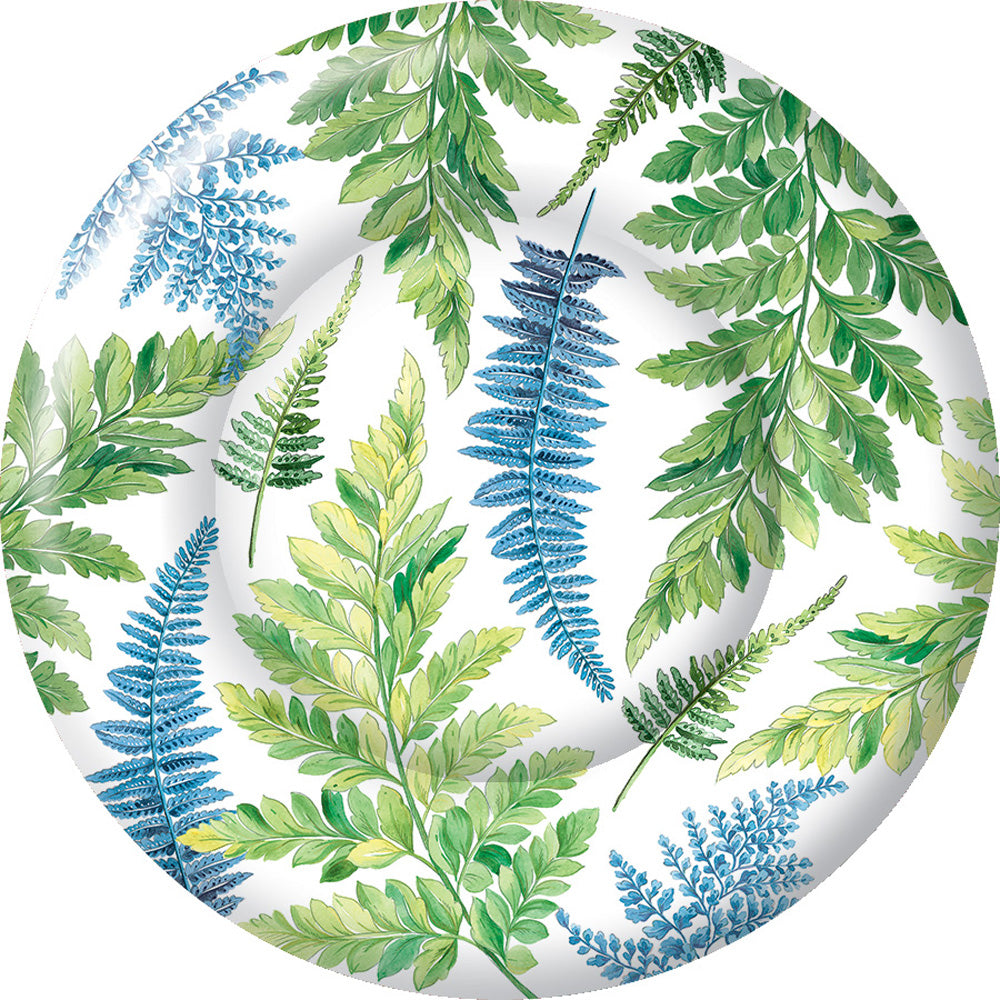 Arwea Round Dinner Plate White Blue