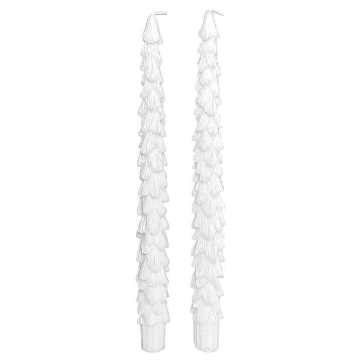White Tree Taper Candles
