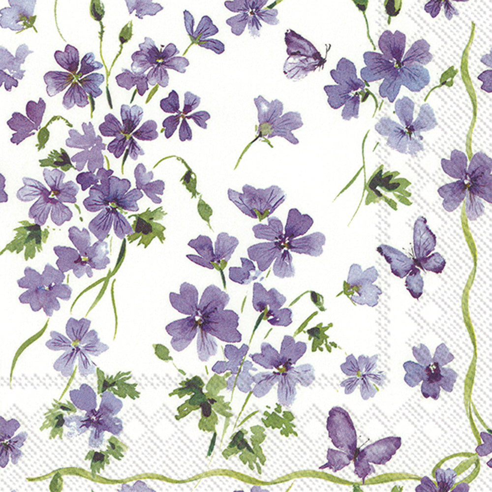 Purple Spring Cocktail Napkin