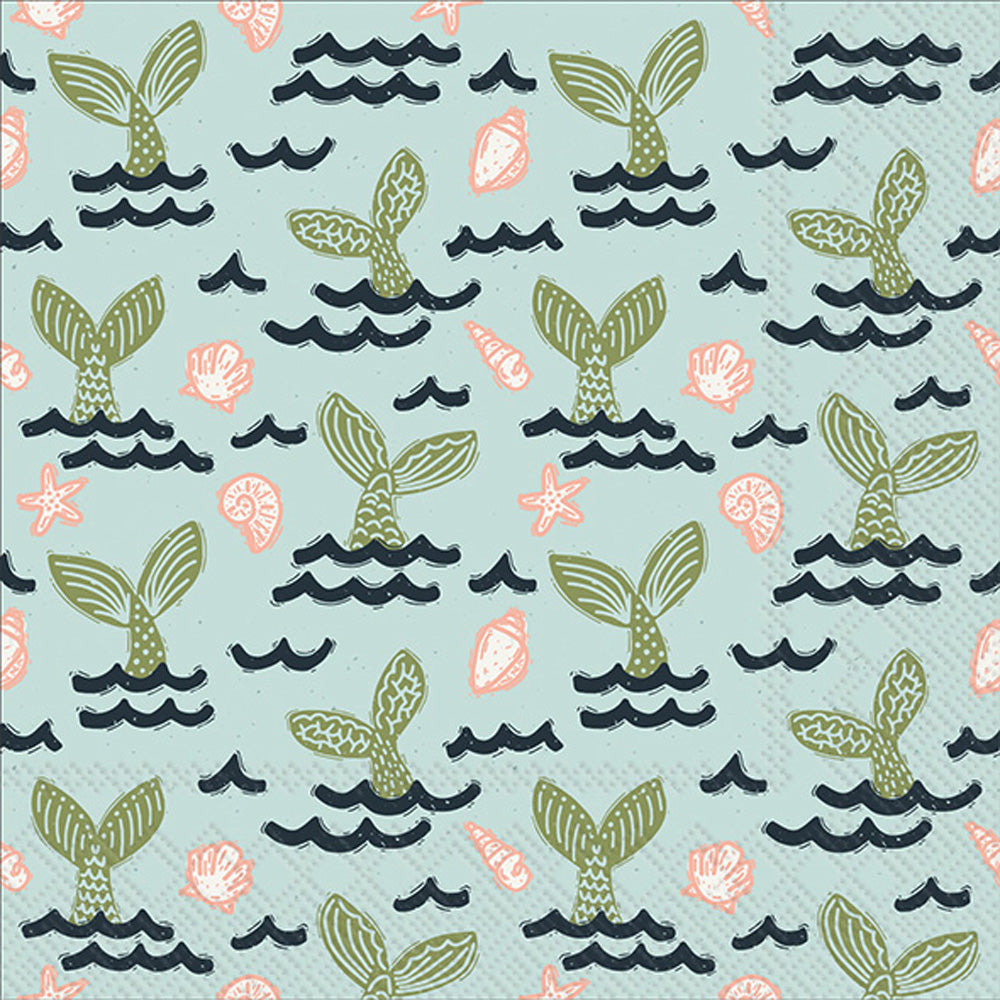 Mermaid Tails Cocktail Napkin
