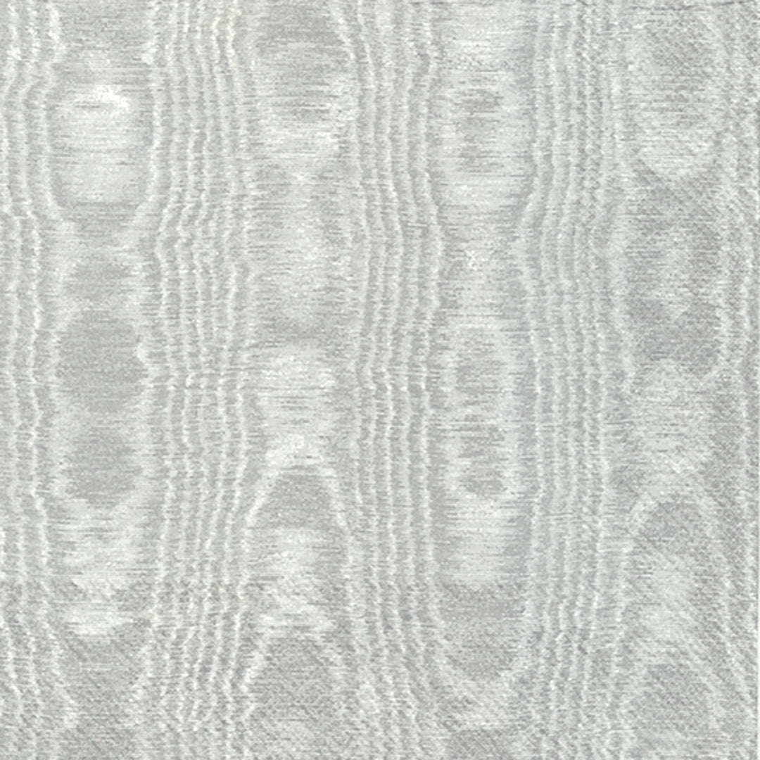 Moiree Cocktail Napkin Silver