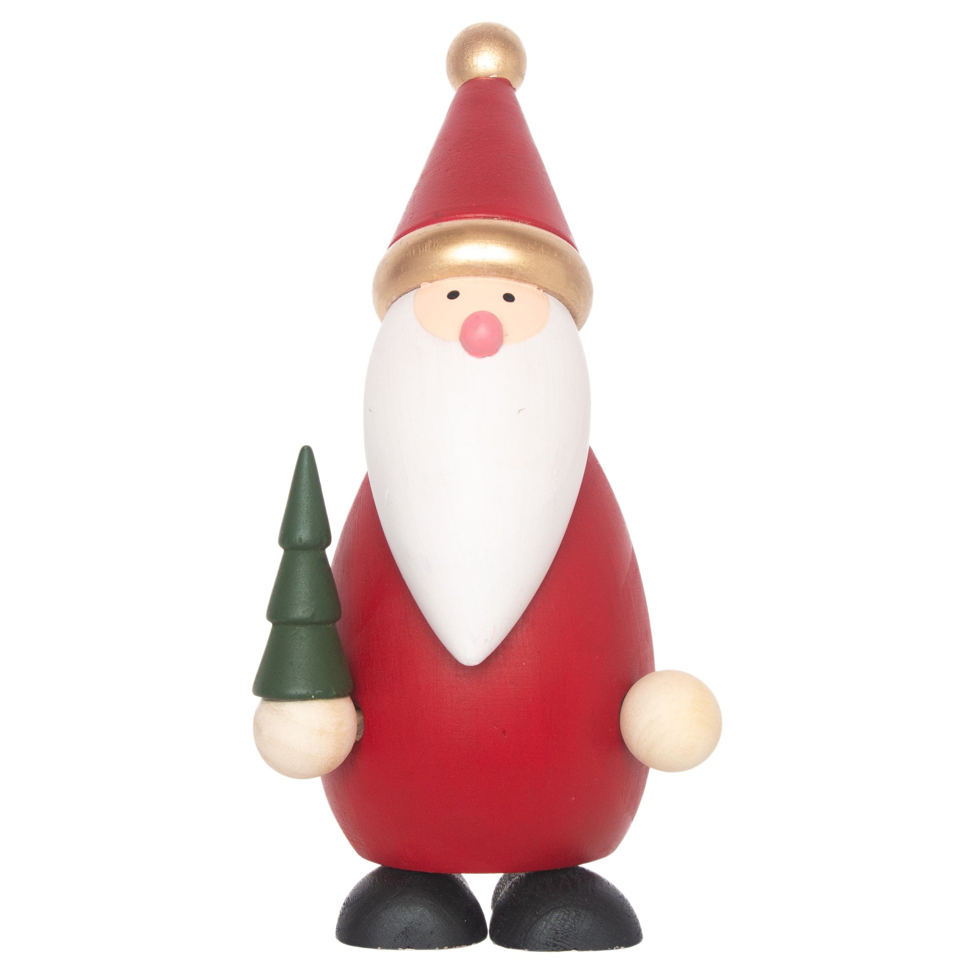 Mr. Santa Wood Figurine