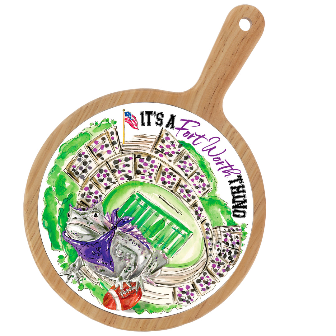 Purple Horned Frog Stadium Cheeseboard