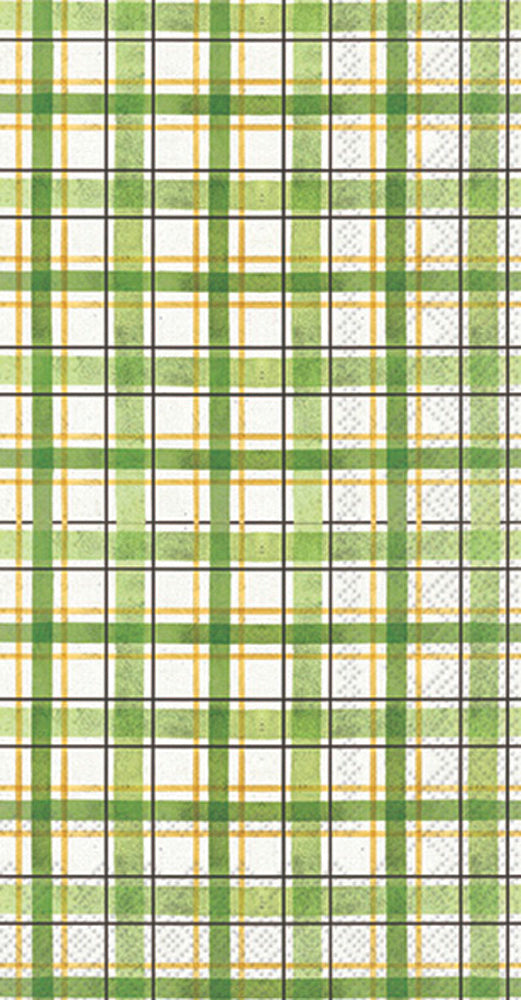 Lucky Cuties Plaid Guest Towel