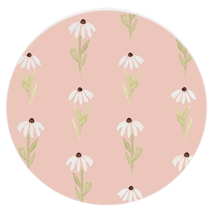 Pink Daisy Coasters