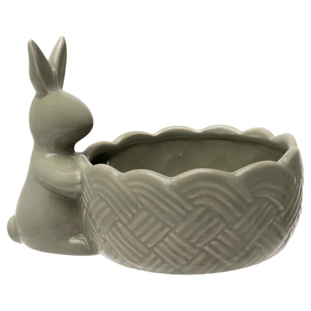 Green Bunny Candy Dish