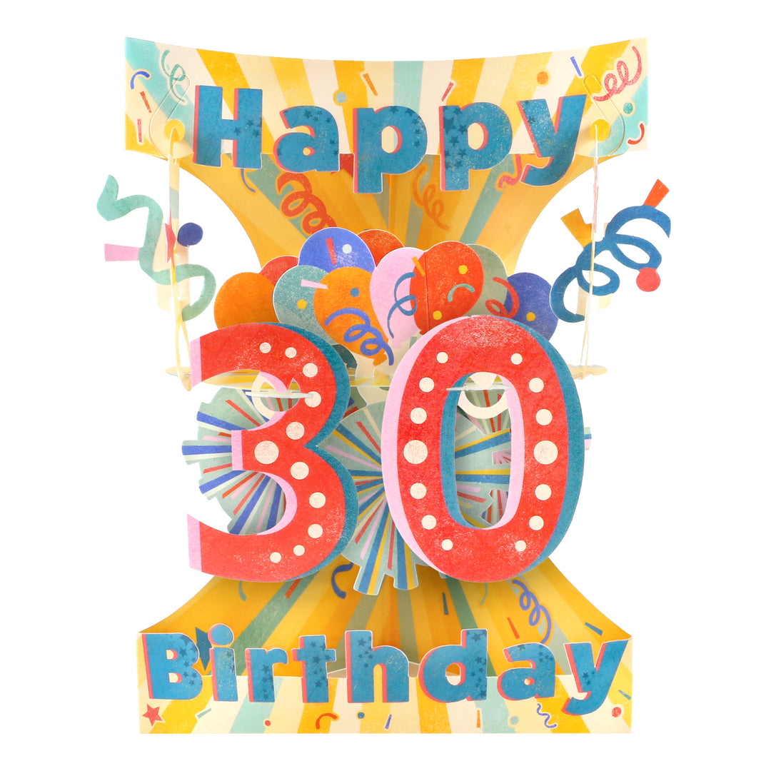 30 Happy Birthday Swing Card