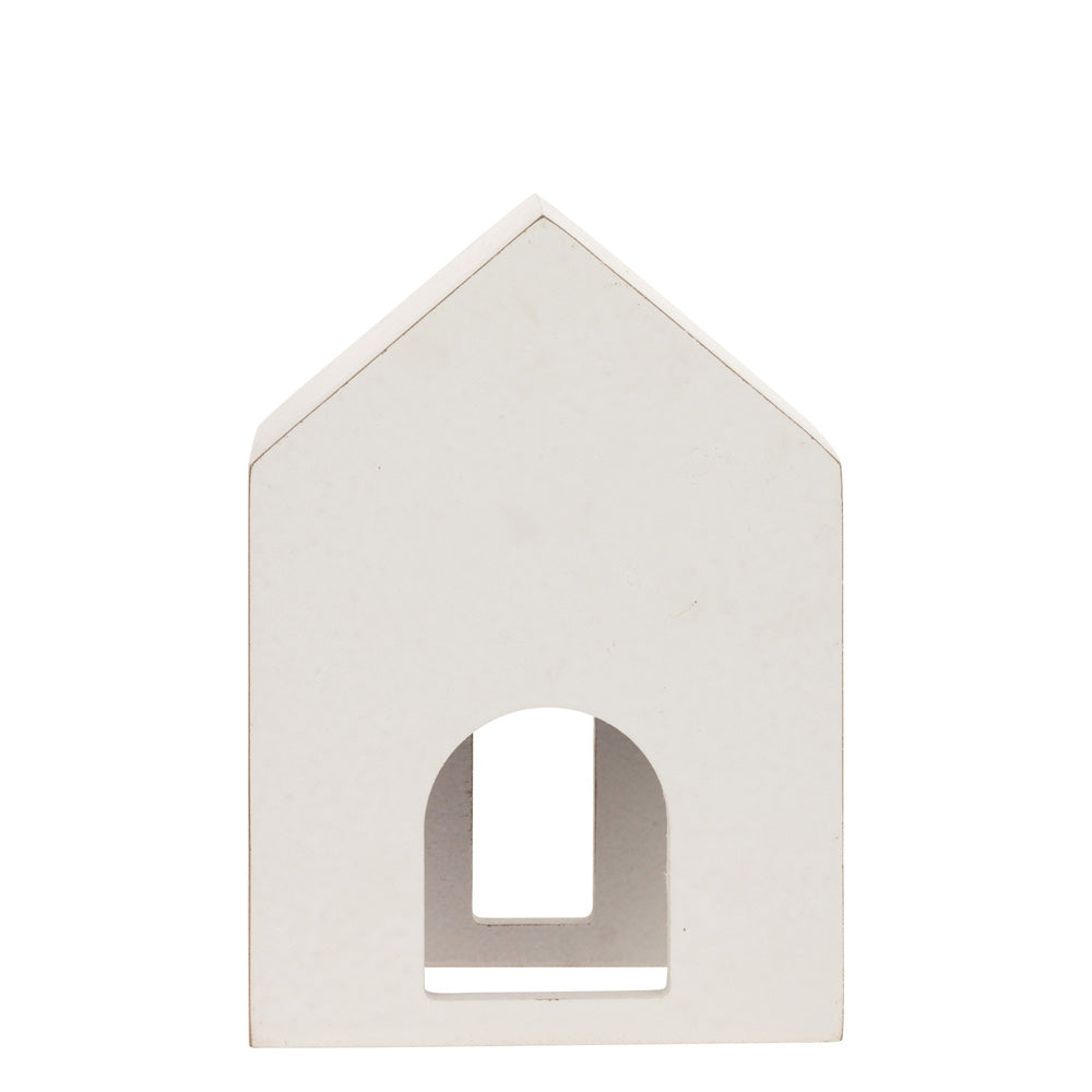 Winter White Tealight Houses (Set of 3)