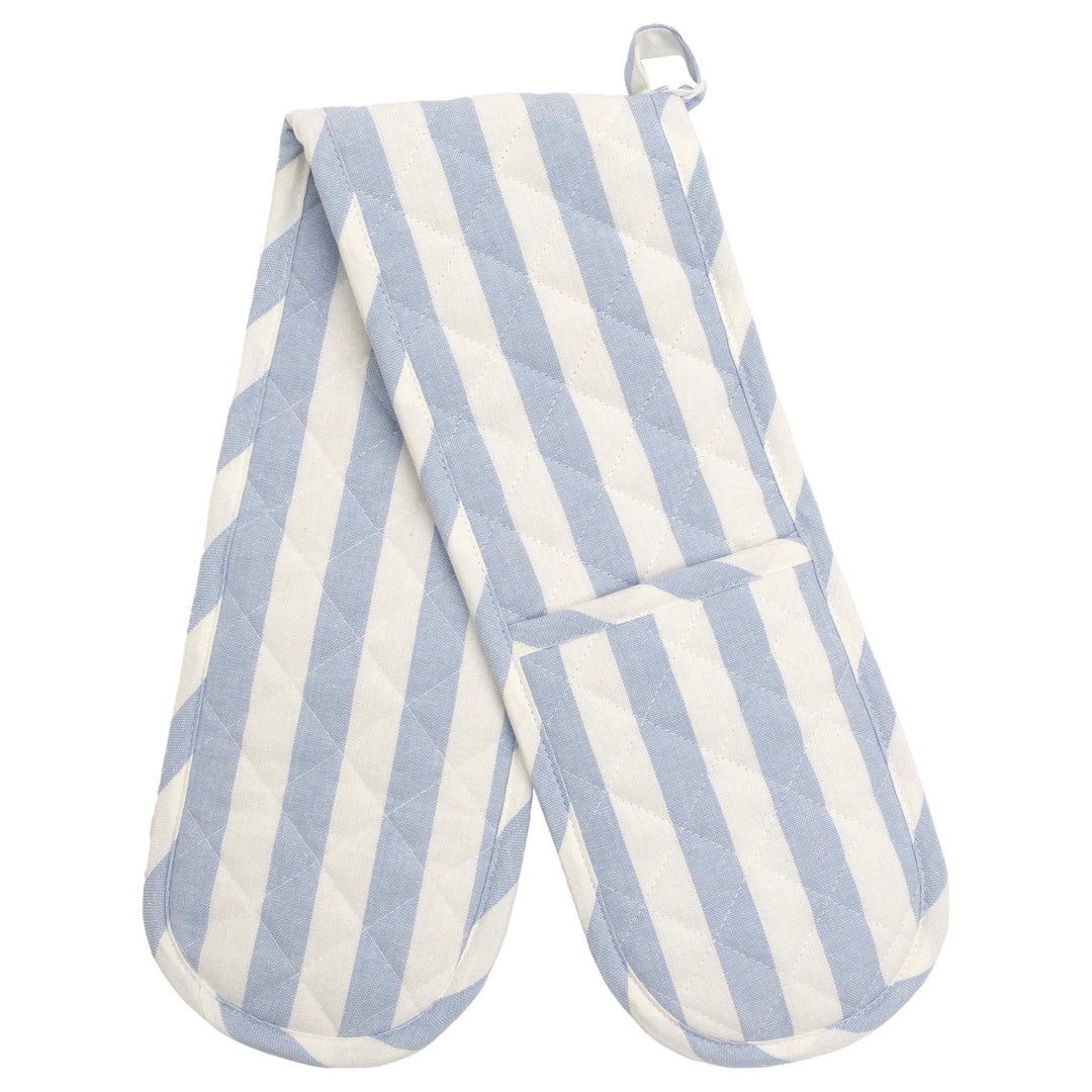 Blue Stripe Double Oven Mitt