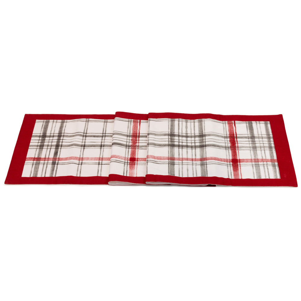 BOSTON PLAID TABLE RUNNER