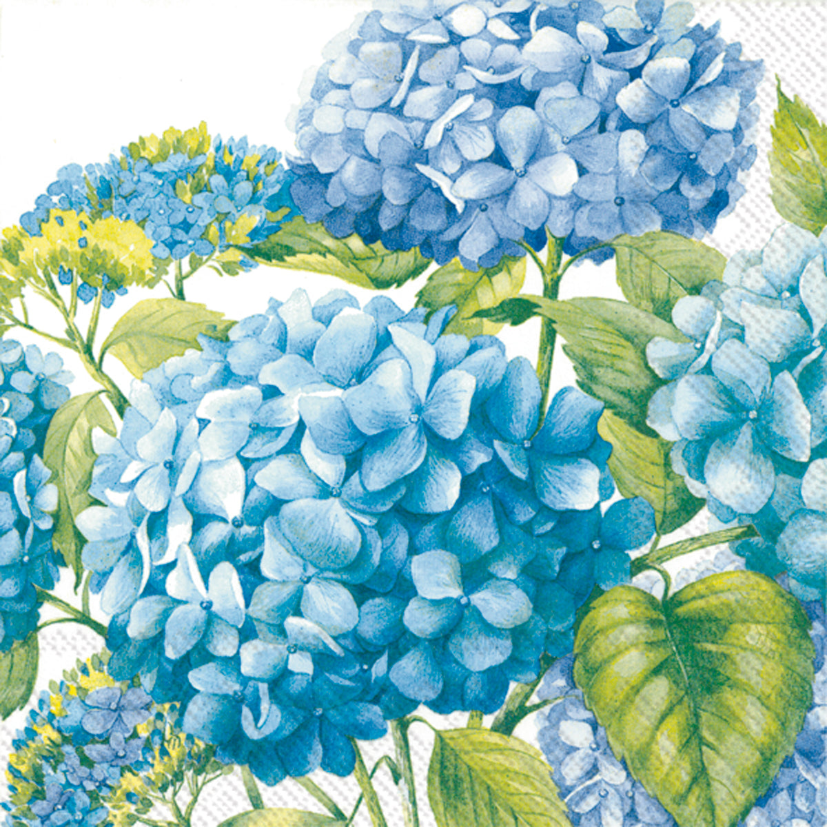 Sea Of Pink Blossoms Cocktail Napkin White Blue