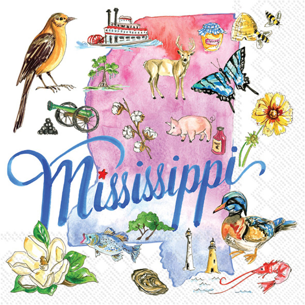Mississippi State Collection Cocktail Napkin