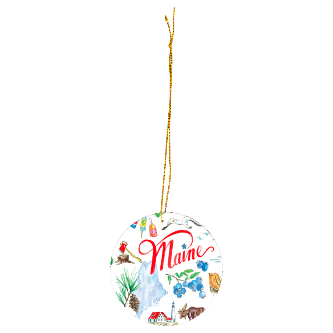 Maine State Ornament