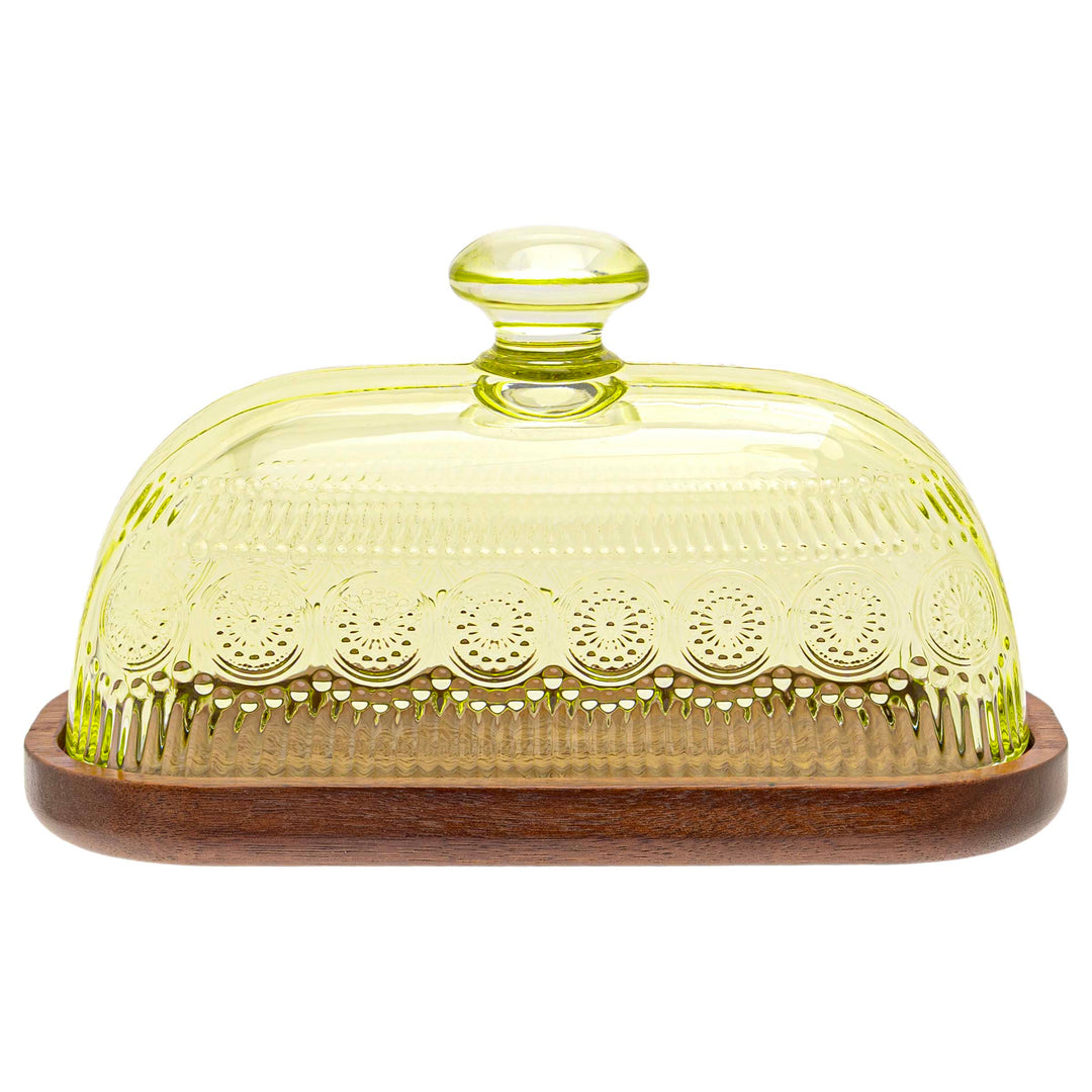 Citrine Codi Glass Butter Dish