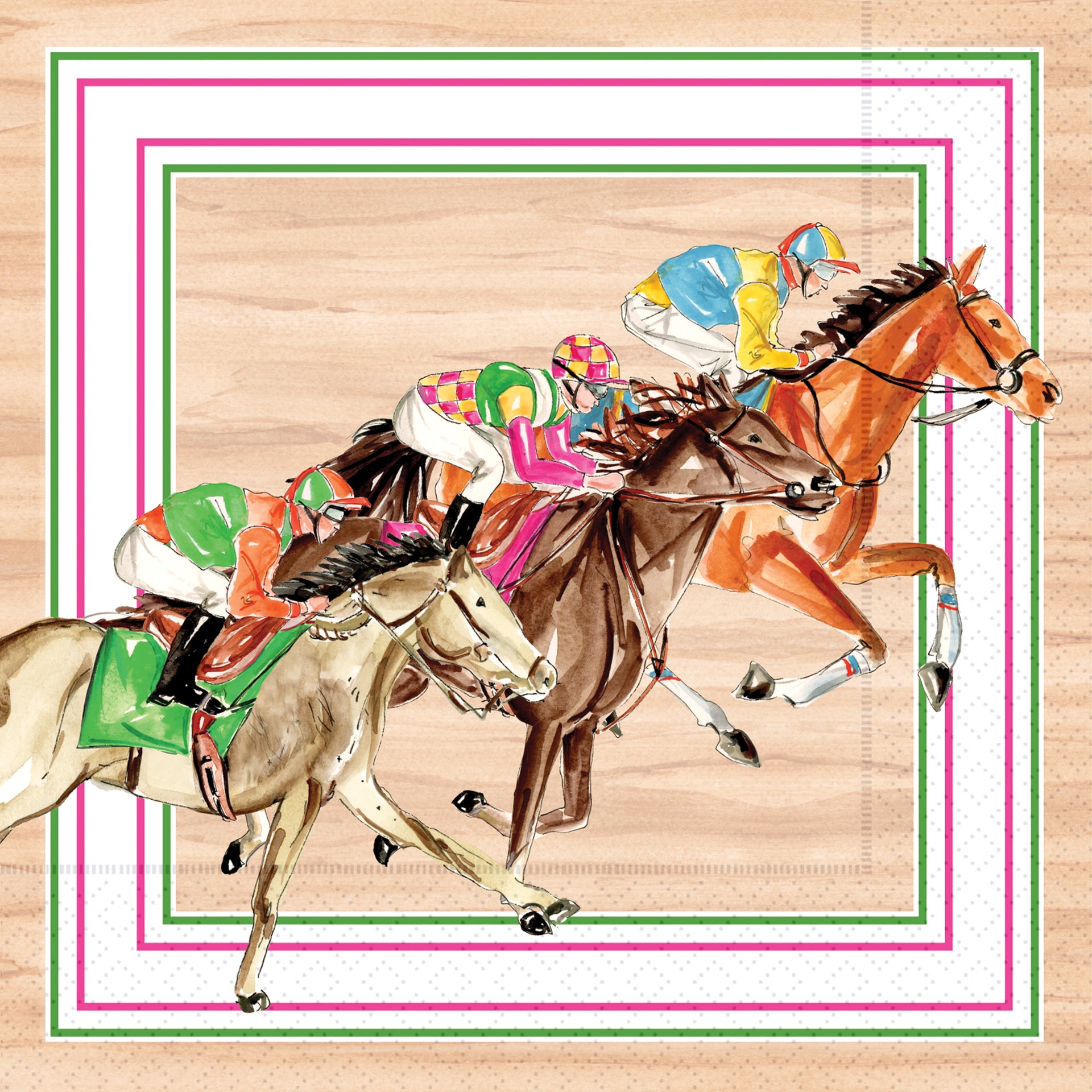 Derby Rider Cocktail Napkin