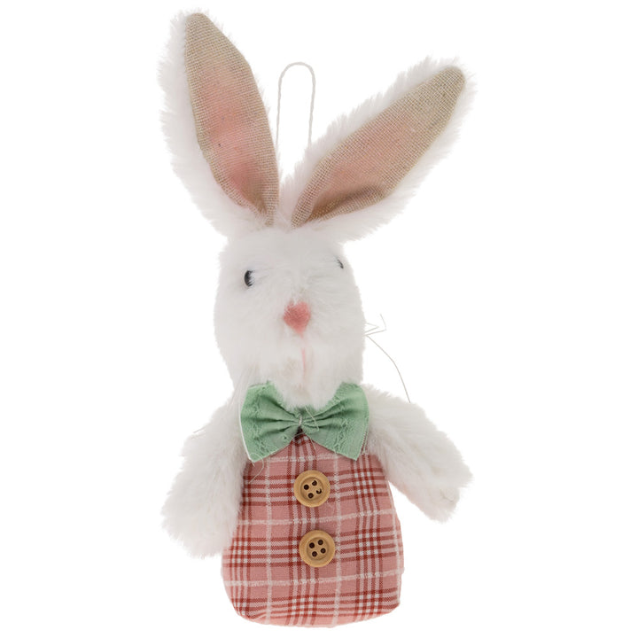 Crate Of Plaid Bunny Ornaments Set Of 12