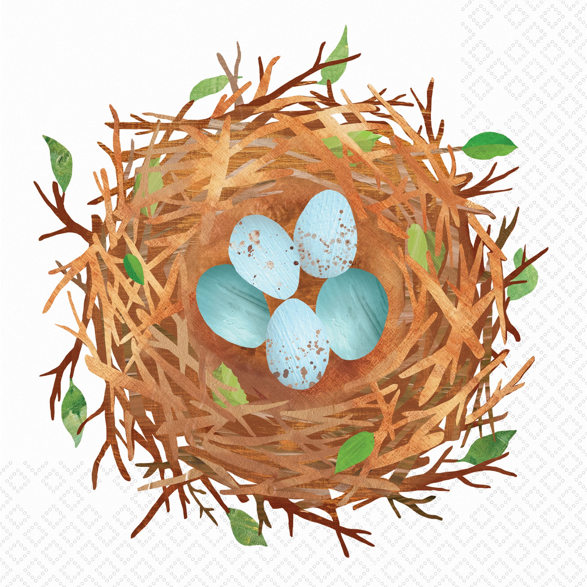 Bird Nest Cocktail Napkin