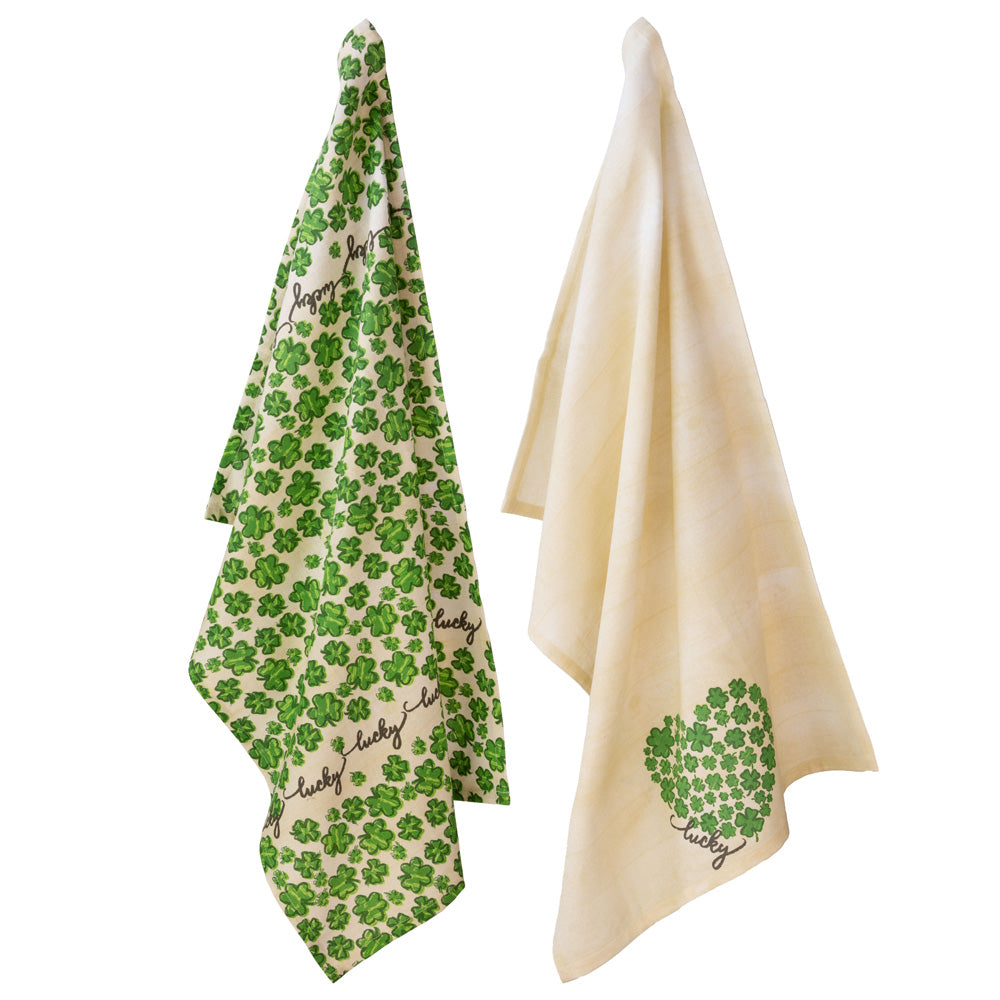 Lucky Heart Tea Towels (Set of 2)
