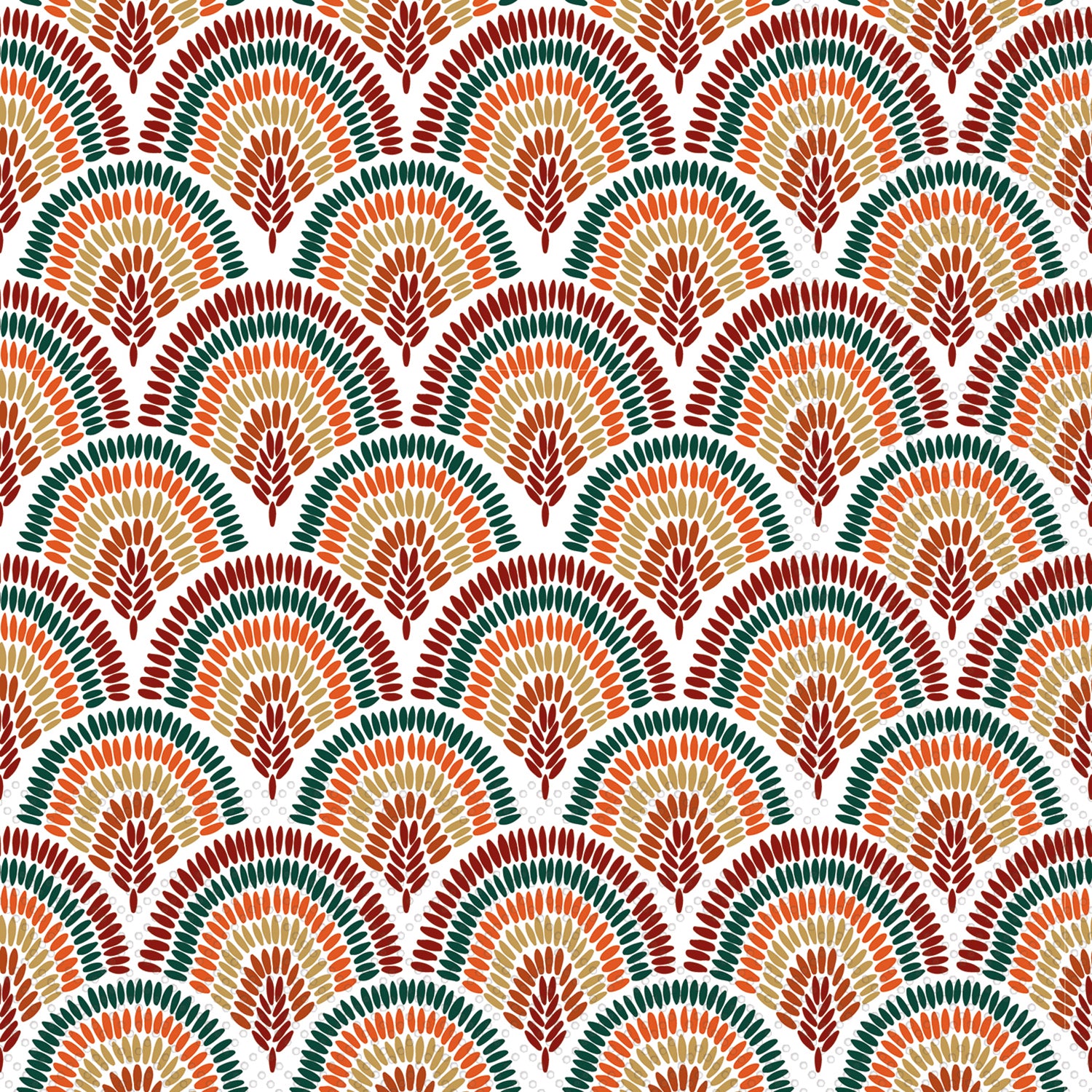 Rainbow Autumn Cocktail Napkin