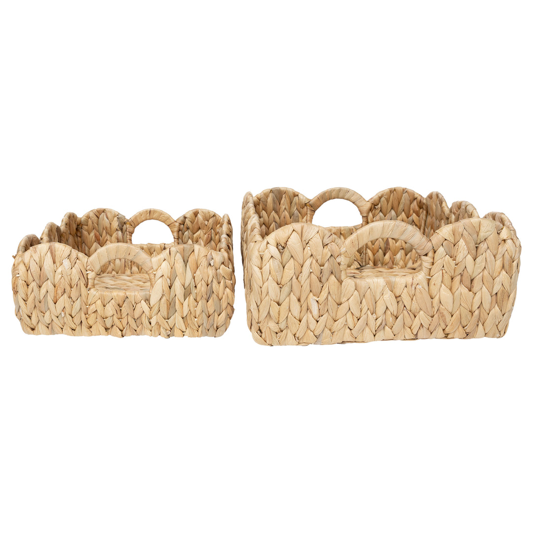 Water Hyacinth Square Baskets (Set of 2)