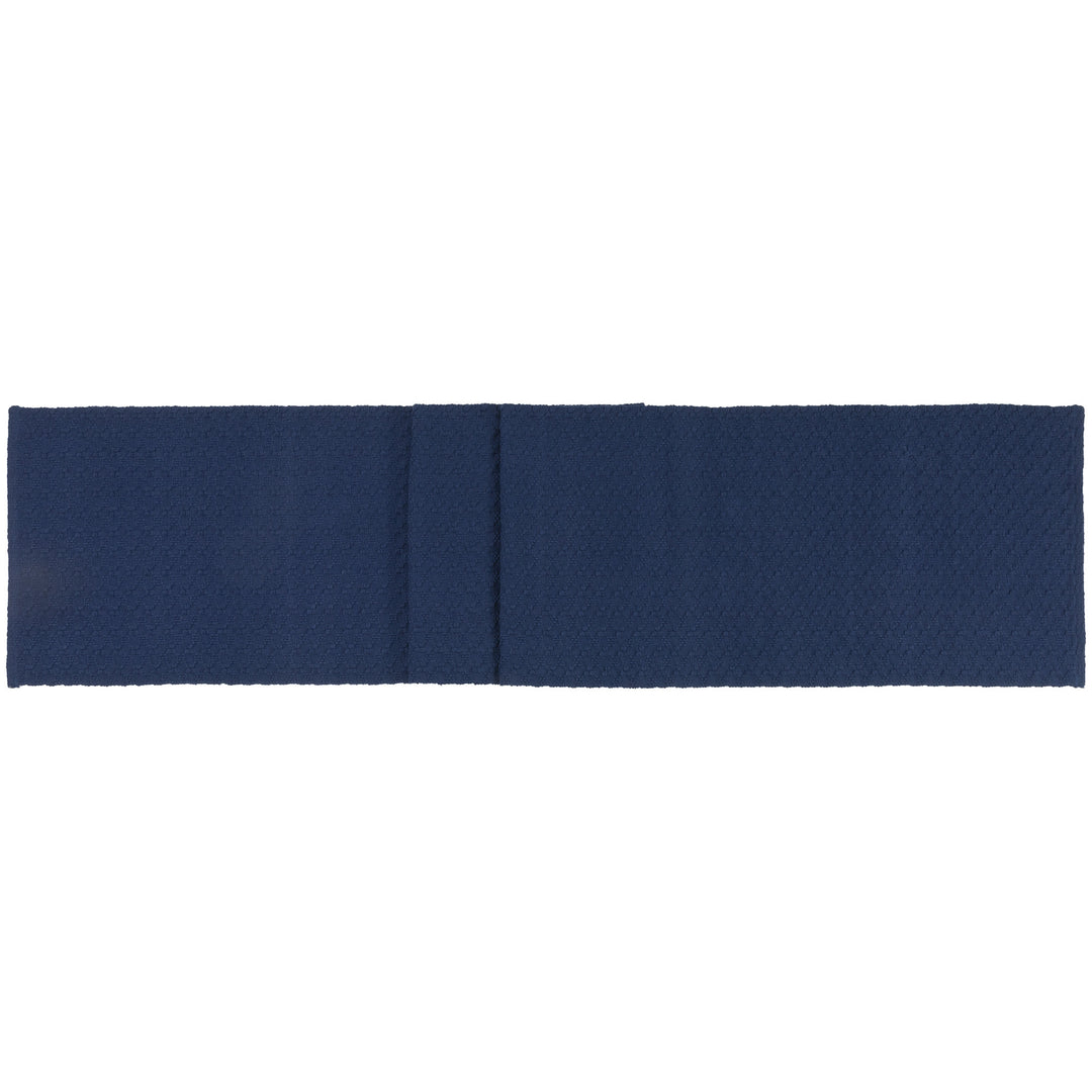 Navy Cobble Woven Table Runner
