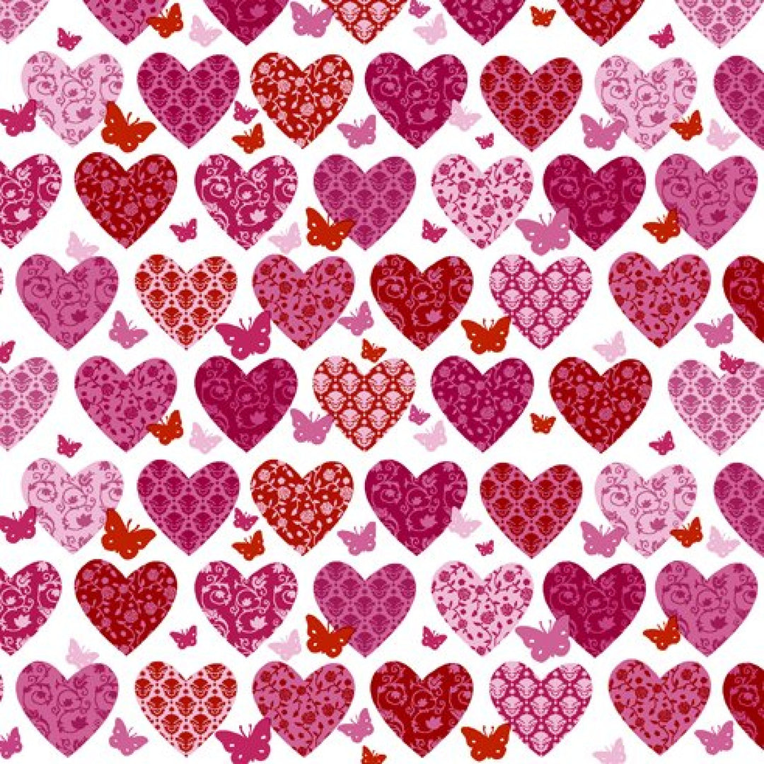 Mixed Hearts Cocktail Napkin