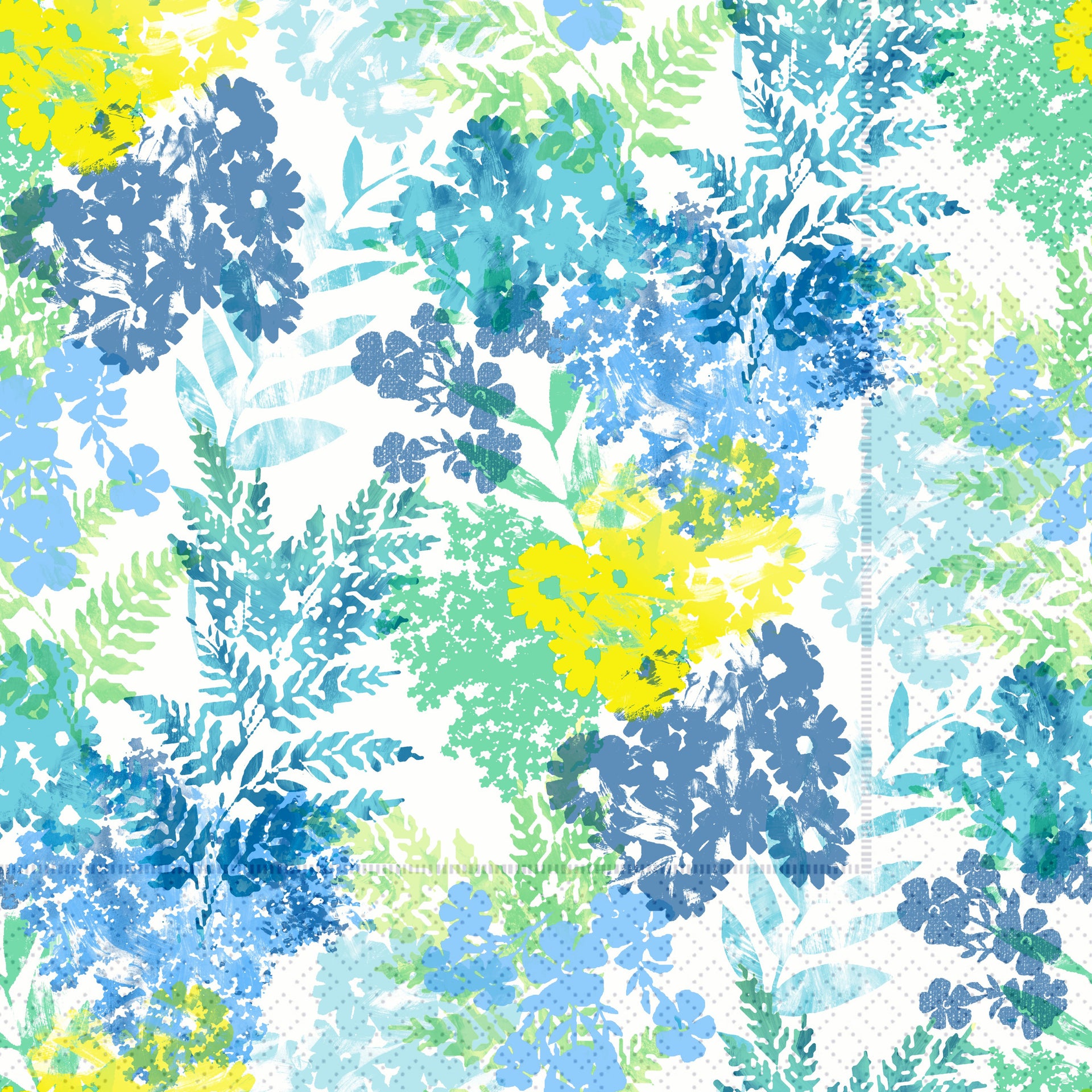 Fields Of Blue Cocktail Napkin