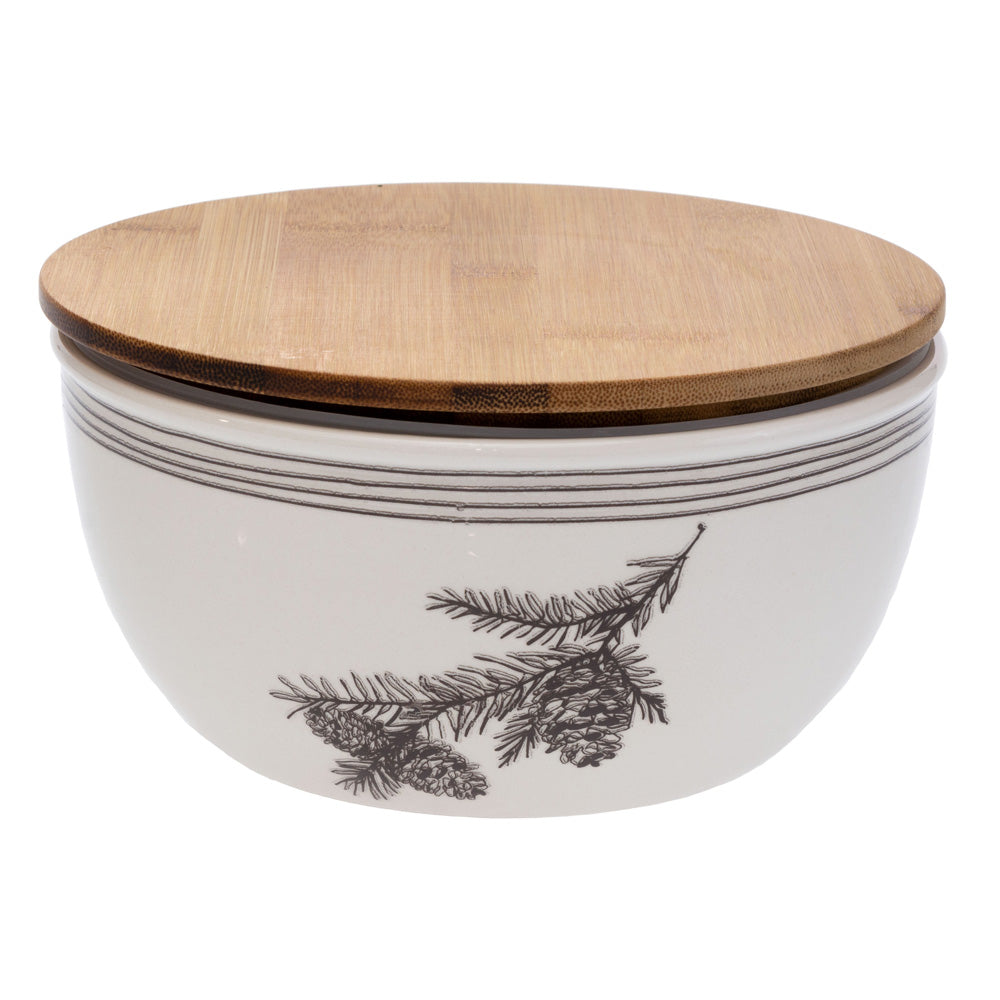 White Pine Covered Bowl