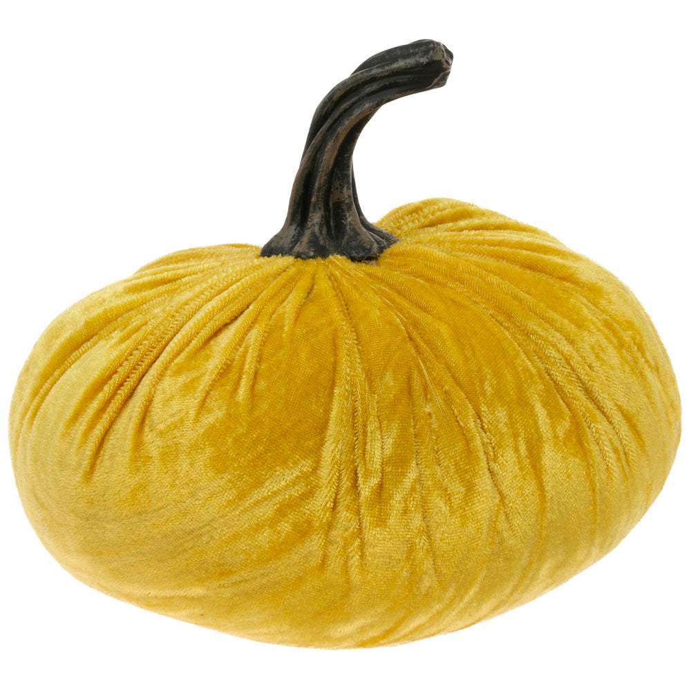 HARVEST YELLOW VELVET PUMPKIN