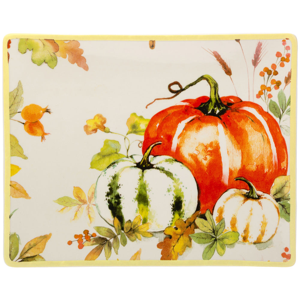 PUMPKIN LOVE RECT PLATE