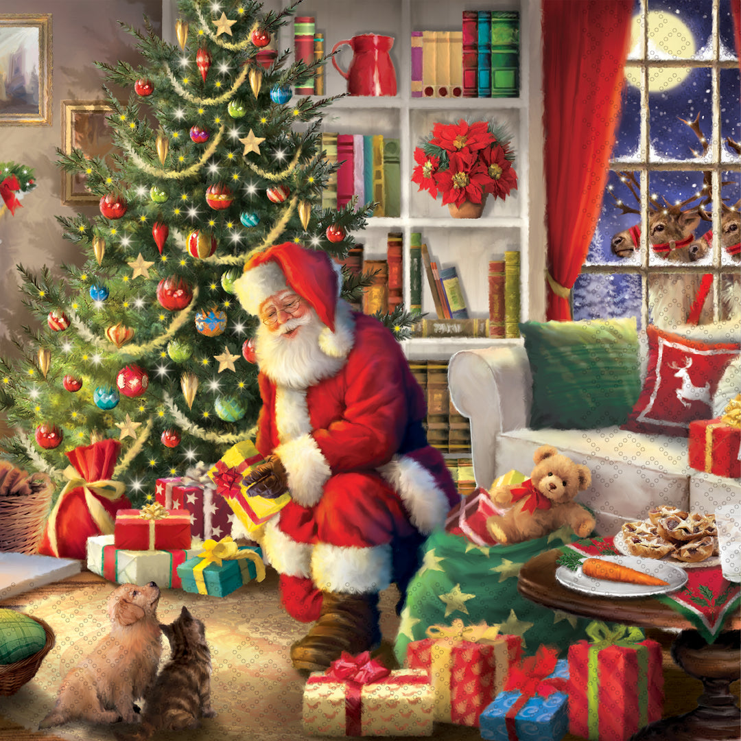 Santa Brings Gifts Lunch Napkin