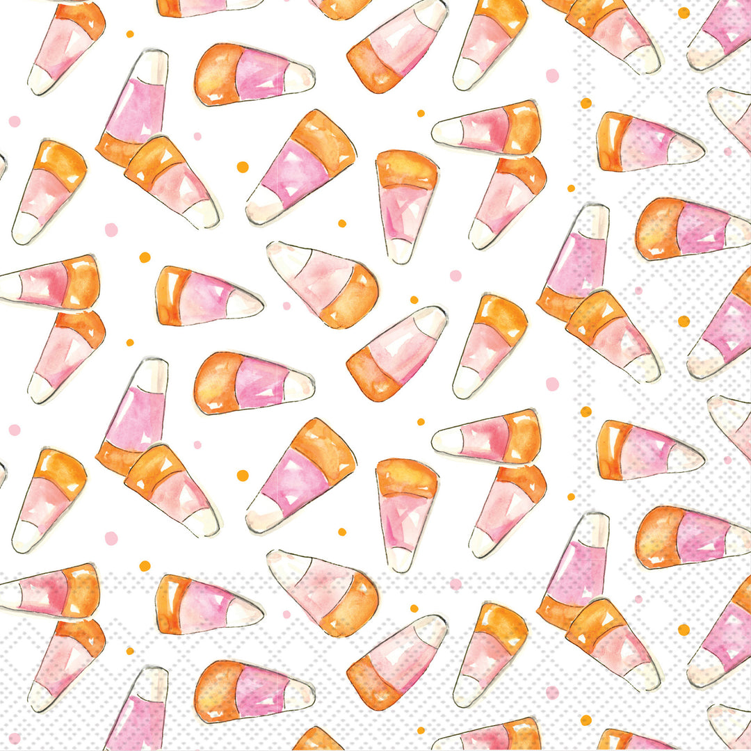 Pink Candy Corn Lunch Napkin