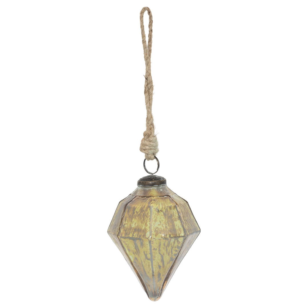 Mosaic Green Teardrop Ornament