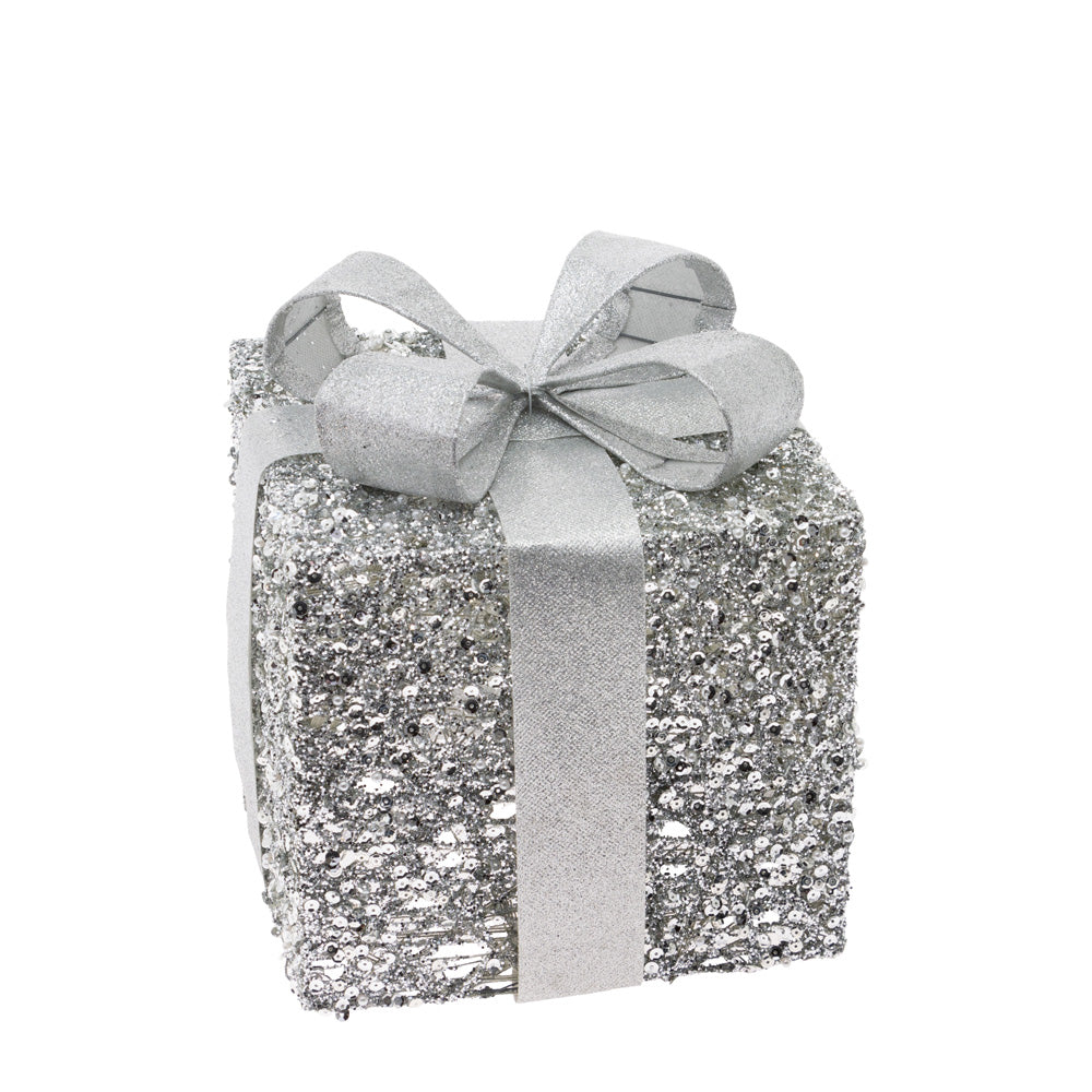 Silver Glitter Present Set  (Set of 3)