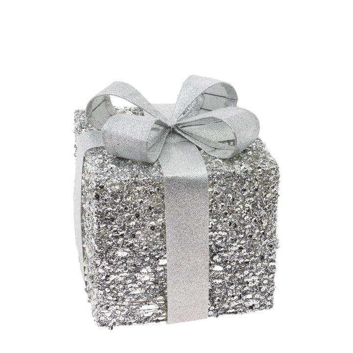 Silver Glitter Present Set  (Set of 3)