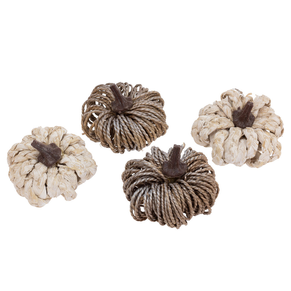 Mini Braided Pumpkins (Set of 4)