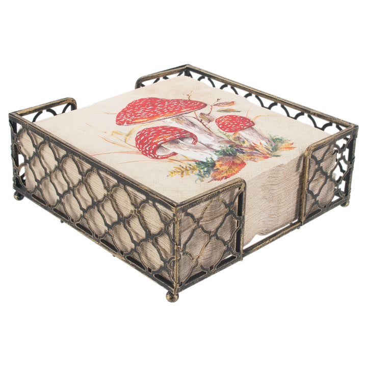 Trellis Lunch Caddy Antique Brass
