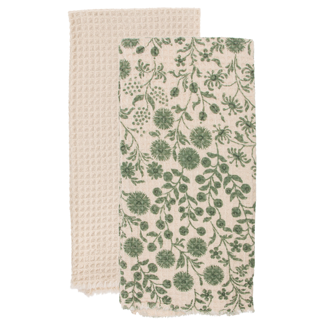 Sage Dandelions Tea Towels (Set of 2)