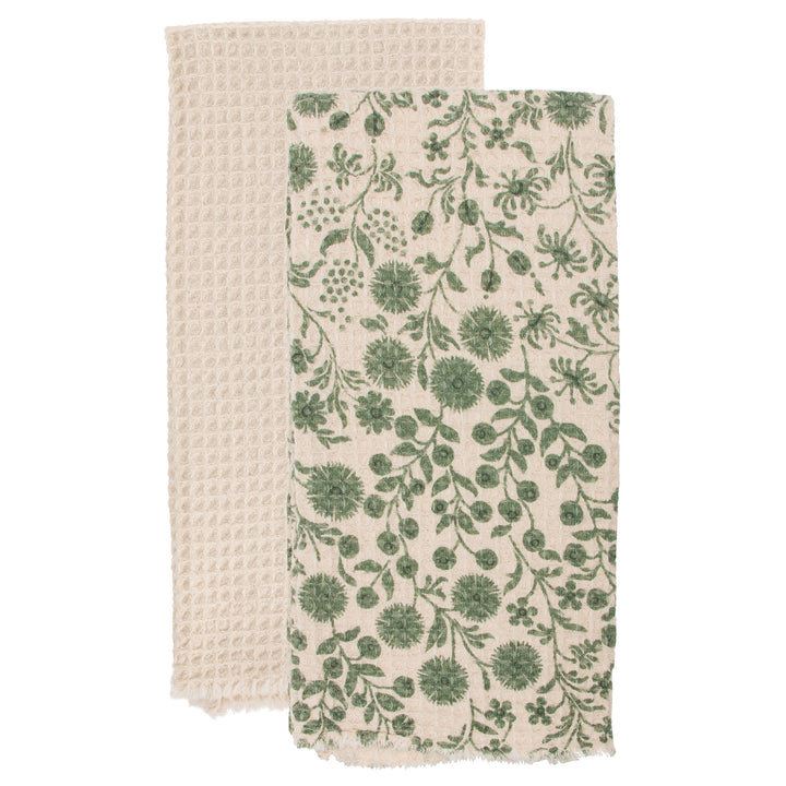 Sage Dandelions Tea Towels (Set of 2)