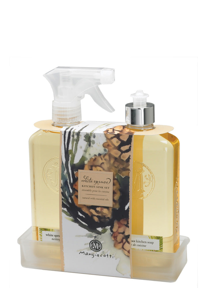 White Spruce Kitchen Sink Set