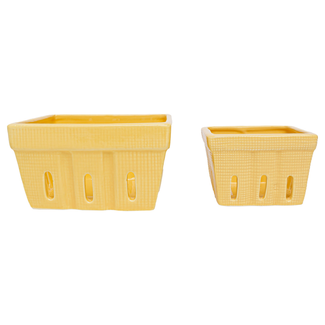 Yellow Berry Bowls (Set of 2)