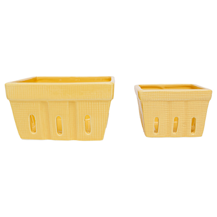 Yellow Berry Bowls (Set of 2)