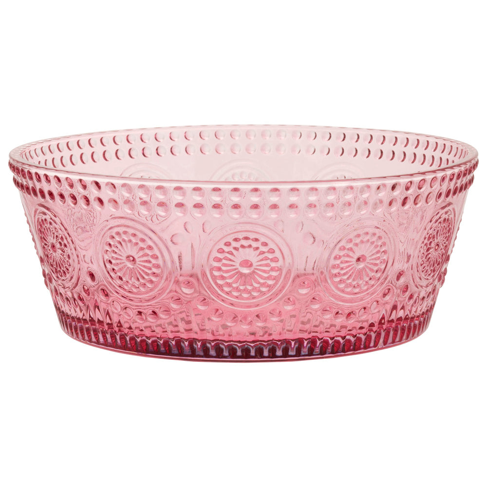 PINK CODI GLASS BOWL LG