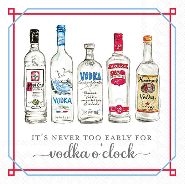 Vodka O'Clock Cocktail Napkin