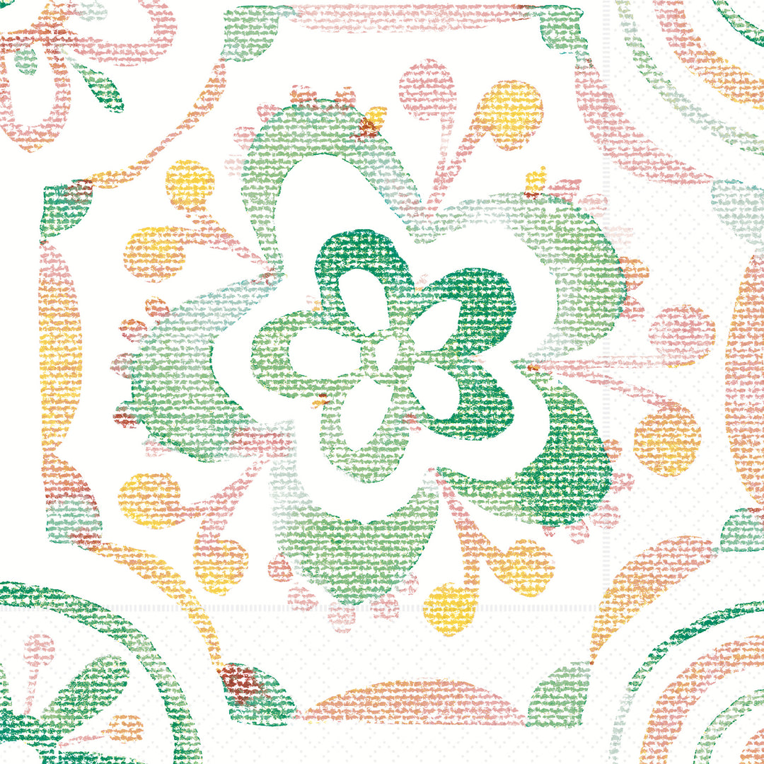 Colored Tile Cocktail Napkin