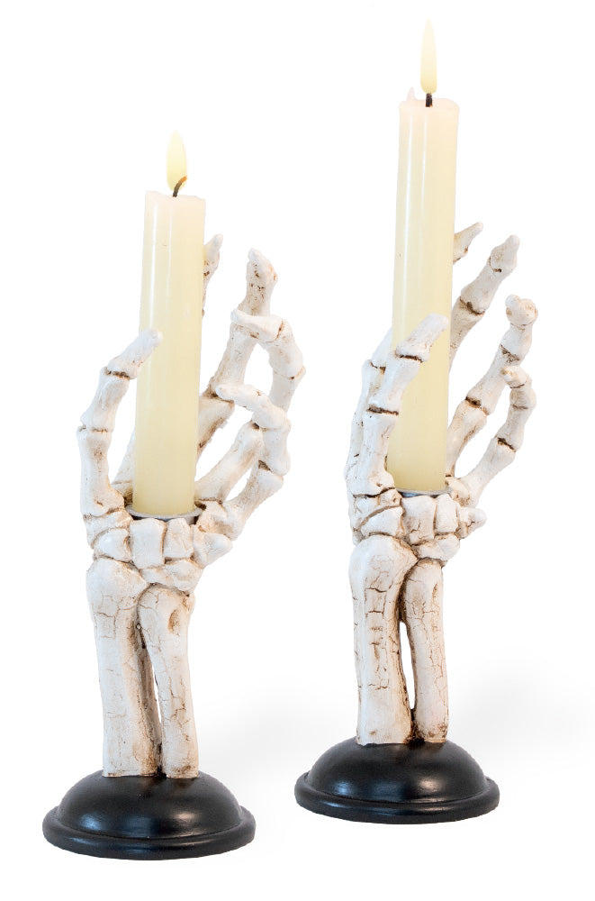 Skeleton Hand Tapers (Set of 2)